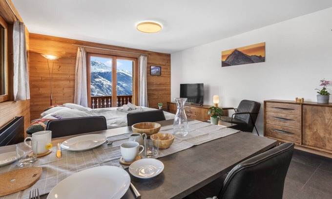 Heremence Apartamento | Ski in/ski out apartment - 4 Vallées ski area
