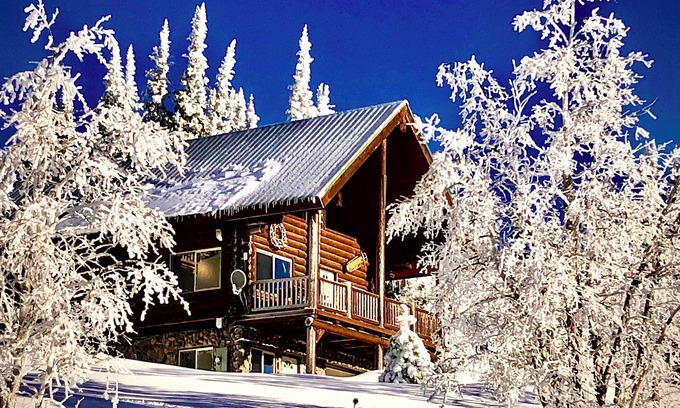Powder Mountain Cabina | A pie de pistas - esquí fuera Log Cabin en la montaña de polvo