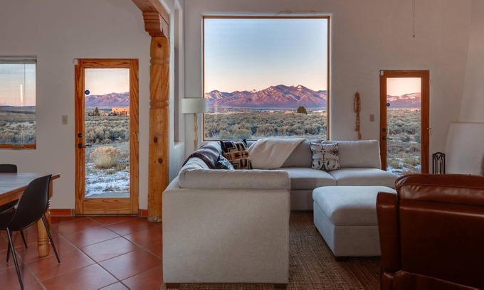 Ranchos De Taos Casa | Ski Season Availability! 3 Bedroom home with 360-Degree Mountain Views