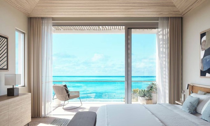 Providenciales Hotel | Sleek and Modern Villa w/Stunning Samsara Beach Ocean Views