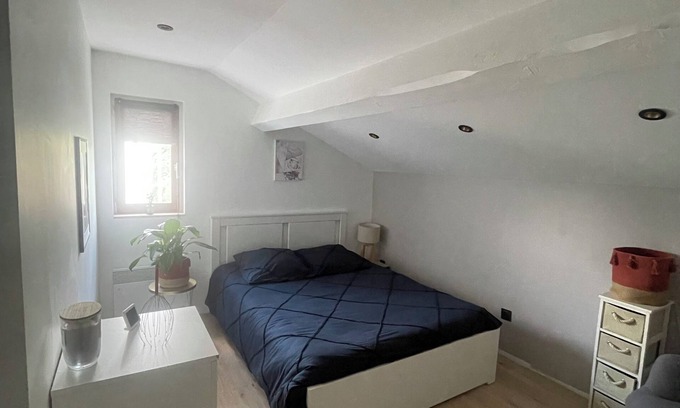 Saint-Symphorien-d'Ozon Cama Y Desayuno | Sleek bedroom