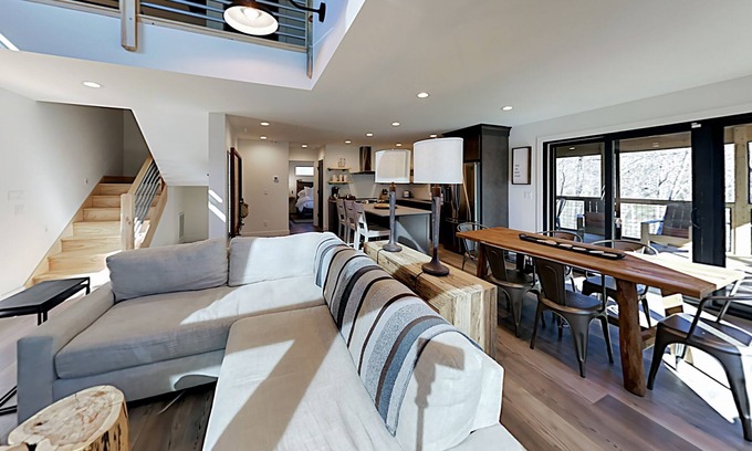 Pisgah Forest Casa | Sleek house with screened porch, fireplace, & soaking tub - Dogs OK