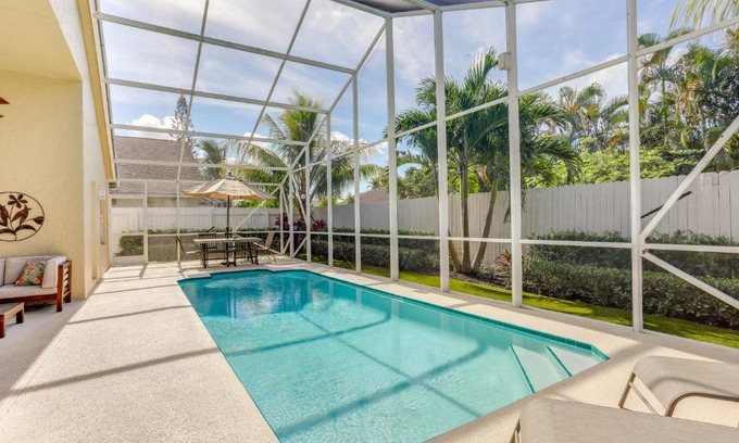North Palm Beach Heights Casa | Sleek Jupiter Retreat with Lanai and Pool!