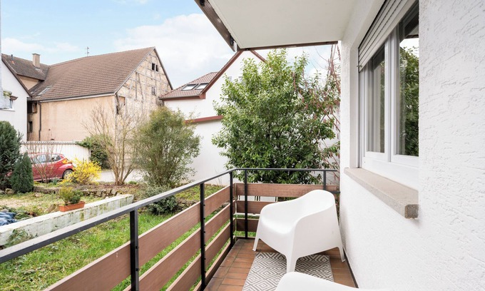 Talheim Apartamento | Small first floor apartment with balcony