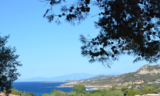 Marine de Saint Ambroggio Casa | Pequeña casa hermosa vista al mar en Balagne