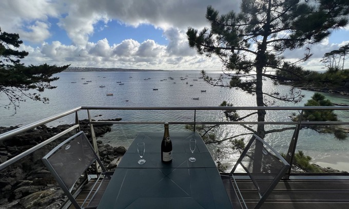 Plougonvelin Casa | Pequeña casa para 2 personas con vistas panorámicas al mar en Plougonvelin