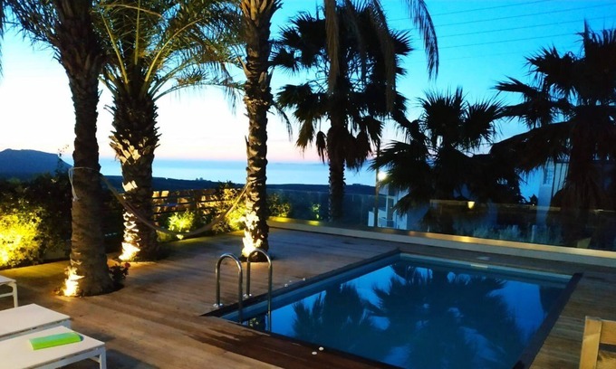 Vathianos Kampos Villa | VILLA DE LUJO (miembro de oro de la colección Smaris). Increíble vista al mar