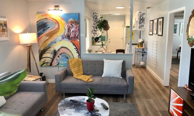 Southeastern Sacramento Casa | Smart, Eclectic ART HOUSE near UC Davis Med Center