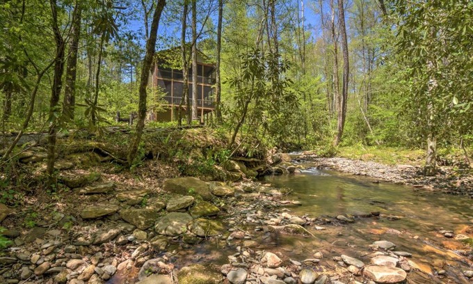 Hayesville Casa | Smoky Mountain Retreat Trail and Creek Access!