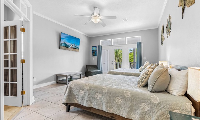 Gulf Breeze Casa | Snowbird-friendly waterfront home with private pool, elevator, boat dock, grill