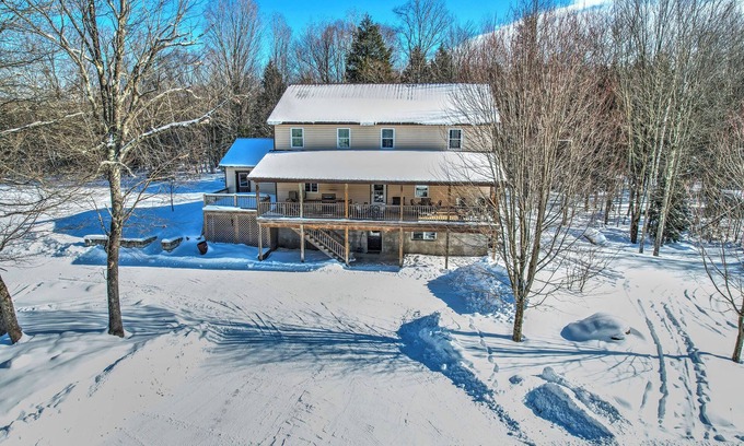 Salisbury Center Casa | Snowmobile Haven,Main Trails on property, Winter Wonderland, Adirondack Lodge