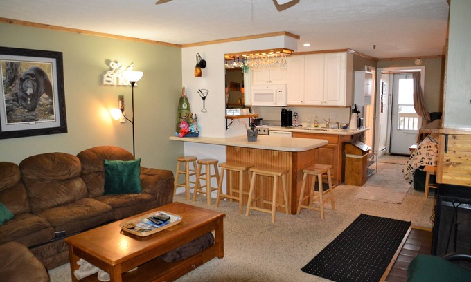 Snowshoe Condominio | * Acogedor Chalet * Área de juegos de verano, vistas Mtn, WIFI, TV / DVD, W / D