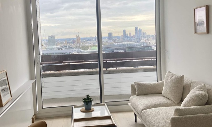 London City Centre Apartamento | SOHO PENTHOUSE, con balcon y vistas de cielo y centro de Londres