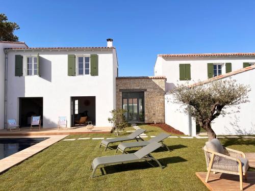 La Couarde-sur-Mer Casa | Somptueuse villa 9 chambres et sa piscine privé - 100 m de la plage