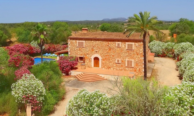 Campos Villa | Son Mas. Piscina privada, wifi gratis, lugar privado con hermosas vistas