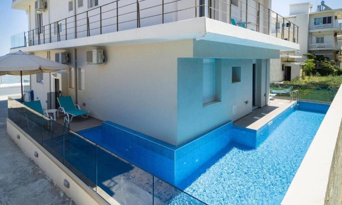 Agii Apostoli Apartamento | Nuevo, Moderno, Frente a la Playa, Junto a todas las comodidades, No se necesita coche, Vista Espléndida
