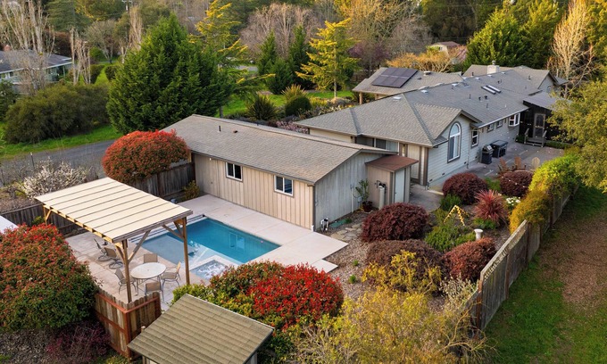 Sebastopol Casa | Sonoma Hideaway w/ Private Pool, Fire Pit, Game Room + Guest Studios