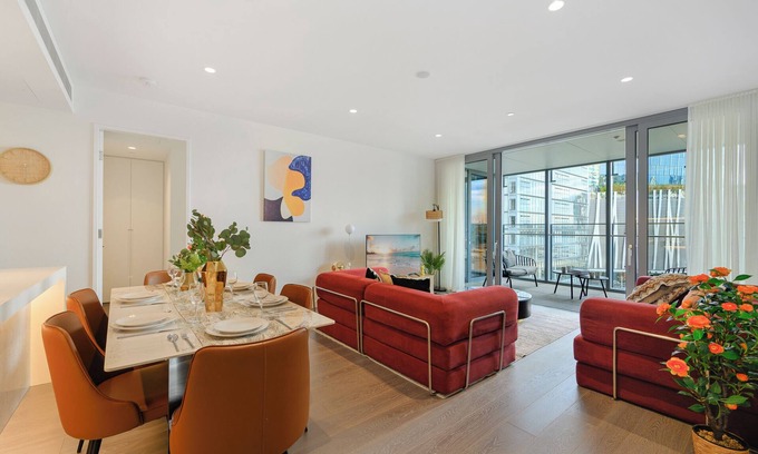 Millers Point Apartamento | Soothing 3-bedroom apartment with Gym/Pool in Barangaroo