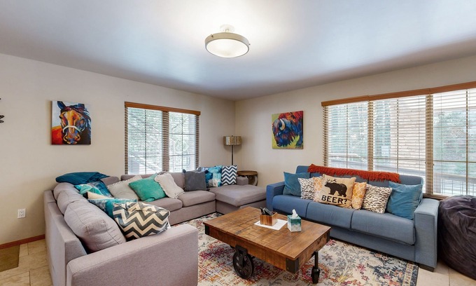 Taos Ski Valley Casa | Sophisticated St. Moritz Condo with fireplace, expansive patio & mountain views