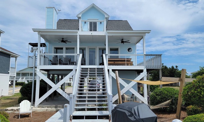 Topsail Beach Casa | Sonido frente a casa con increíbles vistas