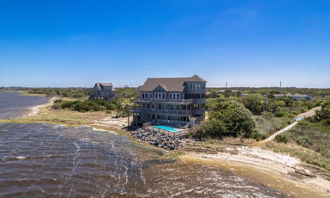 Frisco Casa | Soundfront Family Escape – Pool, Hot Tub & Views