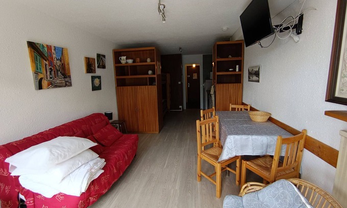 Montgenevre Apartamento | Estudio orientación sur con balcón, a 200m de pistas y comercios, se aceptan mascotas