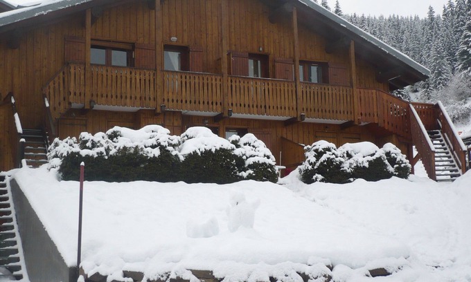 Les Saisies Apartamento | Terraza orientada al sur