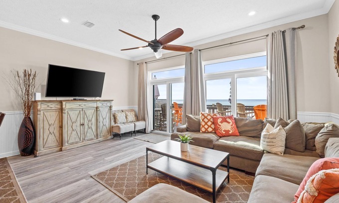 West Panama City Beach Casa | FRENTE AL MAR DIRECTO - DUERME 12 - ¡Hermosas vistas diarias! Reserva de verano RÁPIDO!