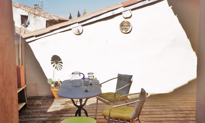 Cazouls-les-Beziers Casa | Cottage sur de francia | terraza | cerca del mar