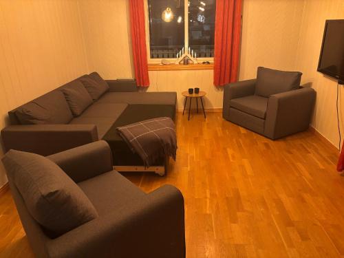 Harstad Casa | Sovesofa i stue, soveplasser til to