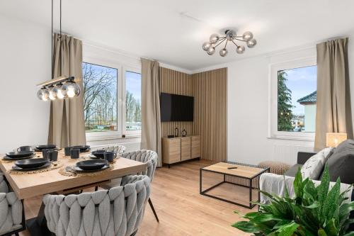 Fasanenhof Apartamento | SoWi Home - Gartenblick & Parkplatz, Küche