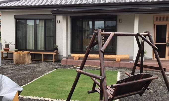 Kikugawa Apartamento | SOZENSYA 駅、高速インターに近い新築日本家屋です。庭が広く、BBQも楽しめます。