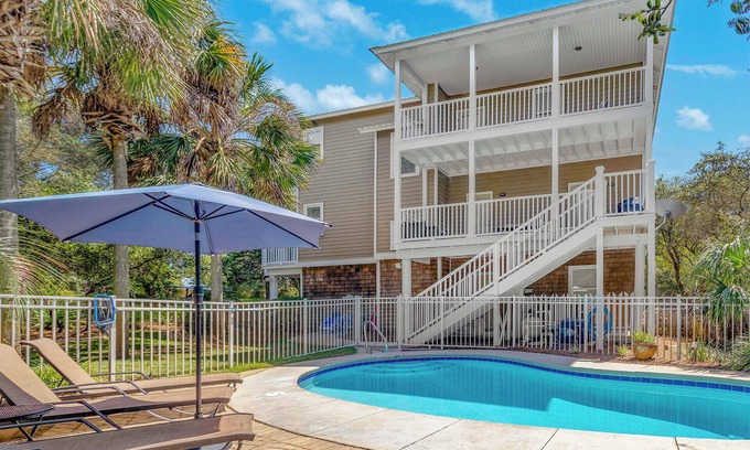 Gulfview Heights Casa | SPA 30A - 30A Home, Heated Private Pool, Walk to Beach + Restaurants!