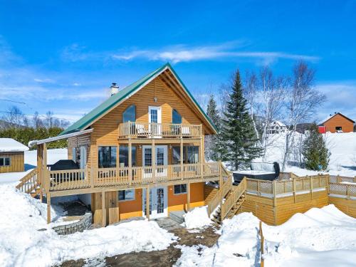 Petite-Riviere-Saint-Francois Chalet De Esquí | Spa Pool table Mountain view - Martine-54