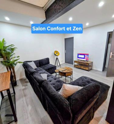 Foix Apartamento | Spacieux 3 chambres centre Foix - 2 sdb et 2 wc - Parking gratuit à 1 Minute