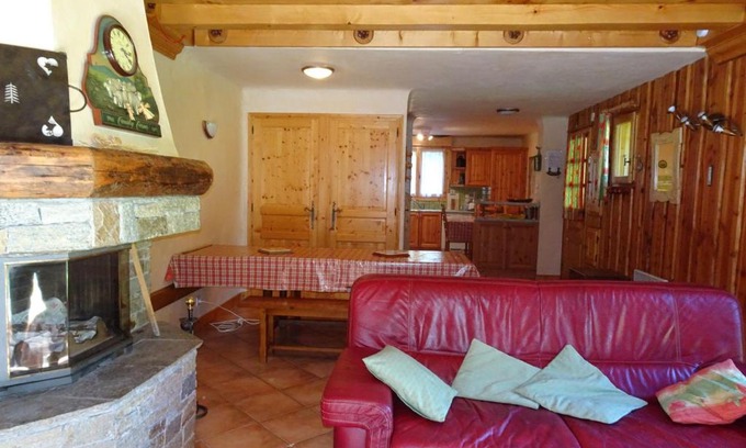 Champagny-en-Vanoise Apartamento | Spacieux Triplex pour 12 pers, Terrasse, Cheminée, Garage - FR-1-464-19