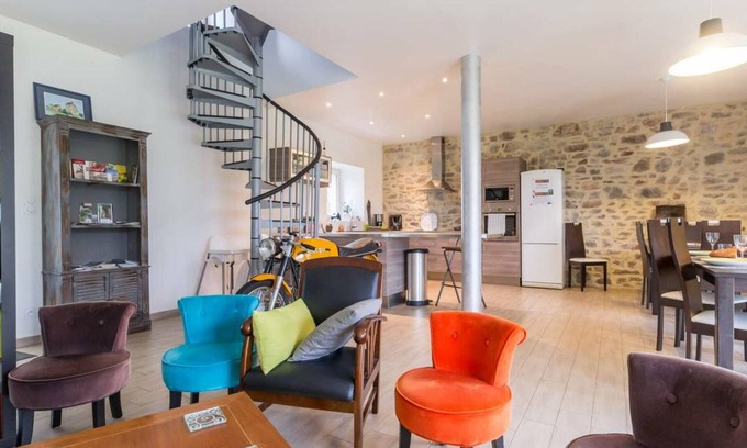 Saint-Sauveur-le-Vicomte Cabaña | Casa acogedora con amplio jardín, ideal para familias y moteros, a 14 km de la costa