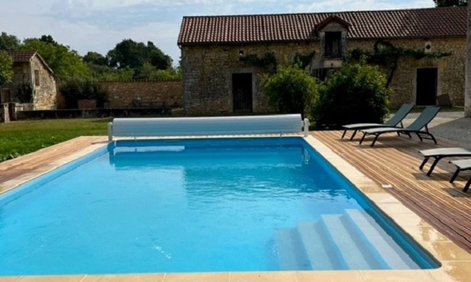 Savignac-les-Eglises Cabaña | Casa en el corazón de la Dordoña con piscina privada, jardín y terraza