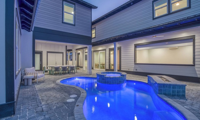 Gulfview Heights Casa | Spacious 10-bedroom house with carriage. Pool and spa with Deeded beach access!