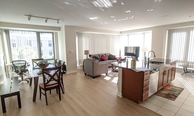 West End Apartamento | Spacious 2 Bed/Bath Apt Nearby MGH,MIT,Harvard, Washer/Dryer in suite, Modern Bd