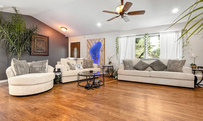 Placerville Casa | Spacious 3-bedroom house w/ AC, WiFi, Sauna, Fenced Yard, Billiards, & Theater