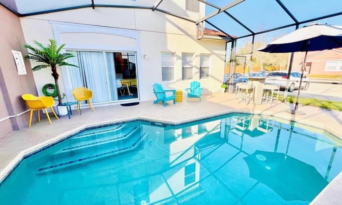 Bellavida Casa | Spacious 4BR-3BA Pool Home Near Disney & Universal – Great for Families!