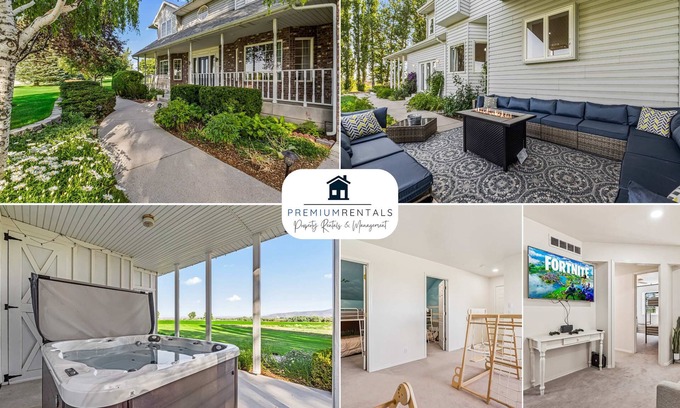 Heyburn Casa | Spacious 6BR Haven - Game Room - Hot Tub Sleep 28+