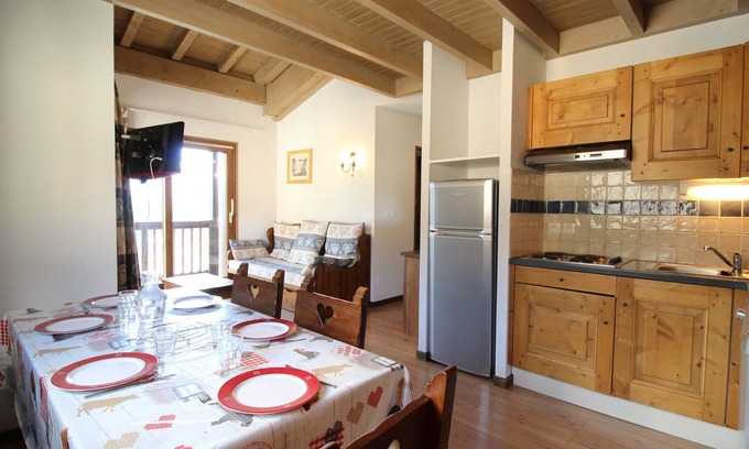 Aussois Apartamento | Amplio apartamento en Aussois para 6 personas