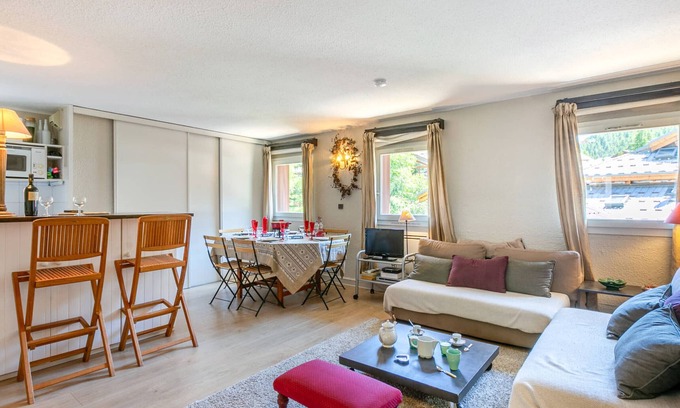 Le Cret Apartamento | Apartamento amplio y luminoso, ideal para 8 personas, bien equipado, cerca del centro de Val d'Isère
