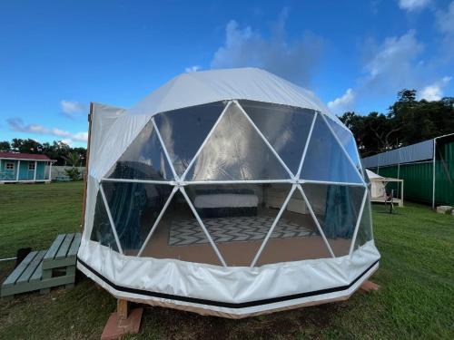 Laie Otro | Spacious Dome Tent Glamping Camping Laie North Shore Oahu