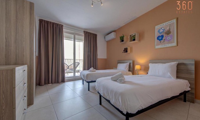 Pieta Apartamento | Spacious, fully equipped 4BR home in Pietà with WIFI by 360 Estates