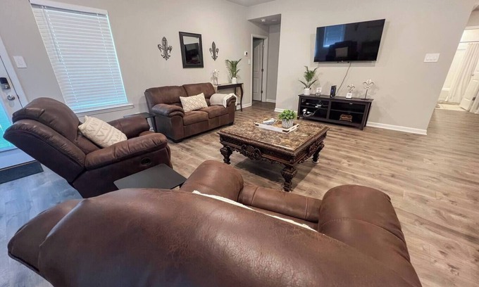 Lake Charles Casa | Spacious Home Base with Private Office—Perfect for Remote Work