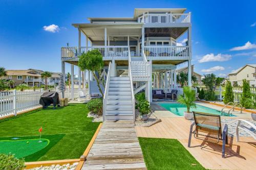 Ocean Isle Beach Casa | Spacious Home with Boat Dock in Ocean Isle Beach!