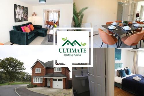 Sindlesham Casa | Spacious home with office and double driveway & FREE Wifi By ULTIMATE HOMES AWAY